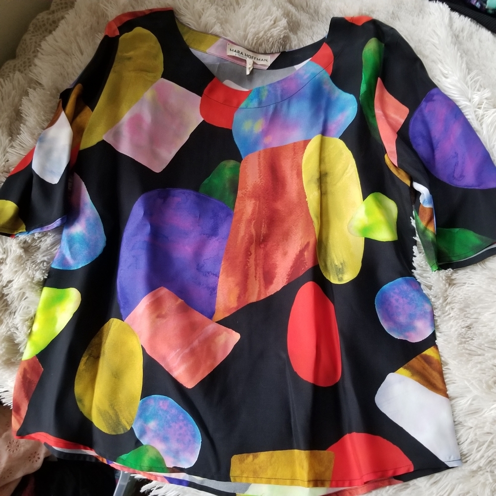 Mara Hoffman jewel print top medium